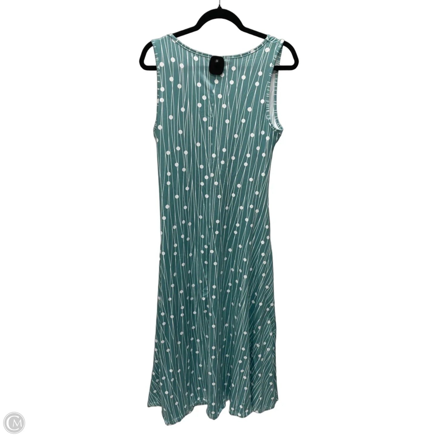 Dress Casual Maxi By Clothes Mentor In Green & White, Size: M