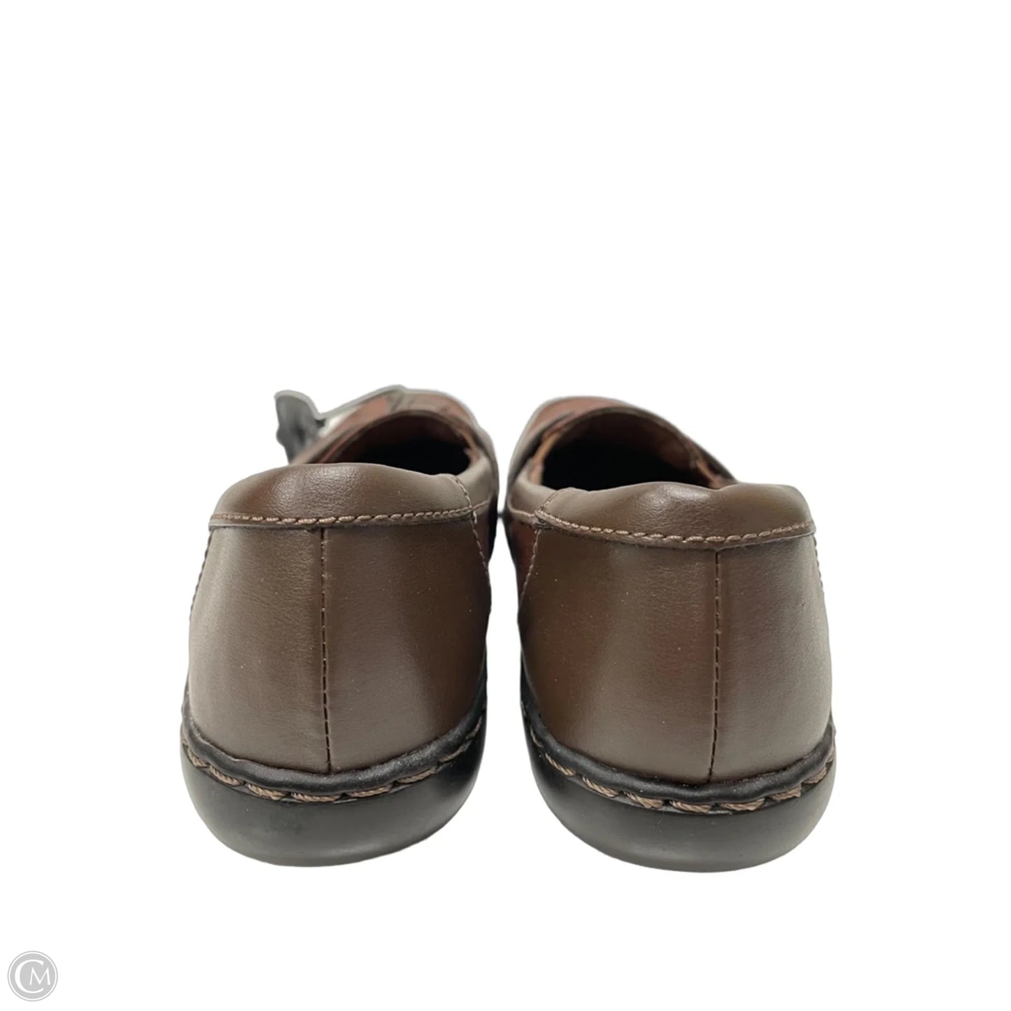 Shoes Flats By Clarks In Brown, Size: 6.5