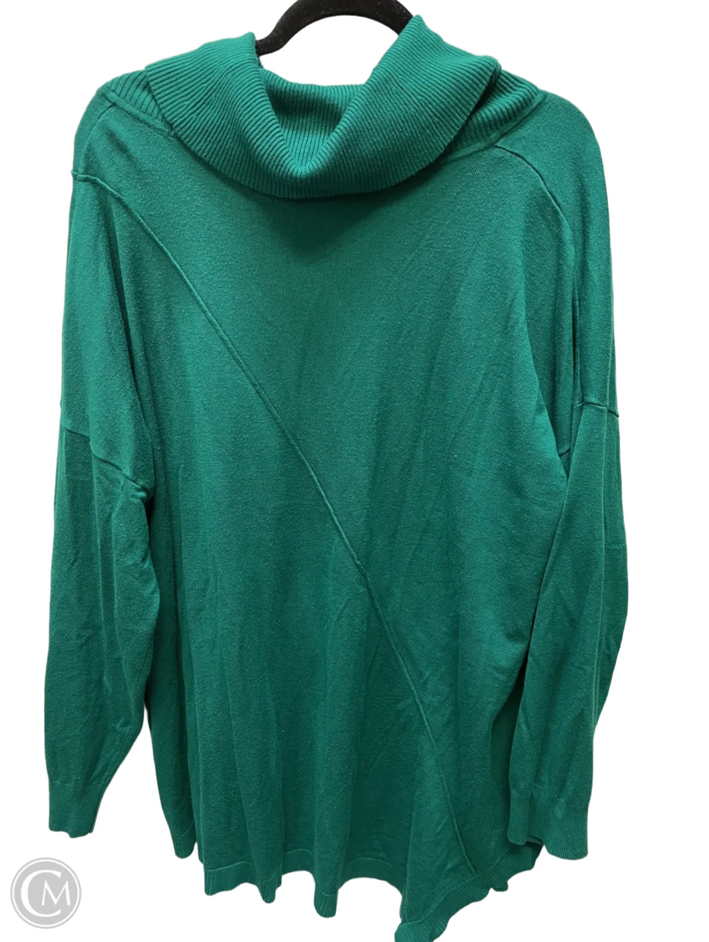 Sweater By Cato In Green, Size: 4x