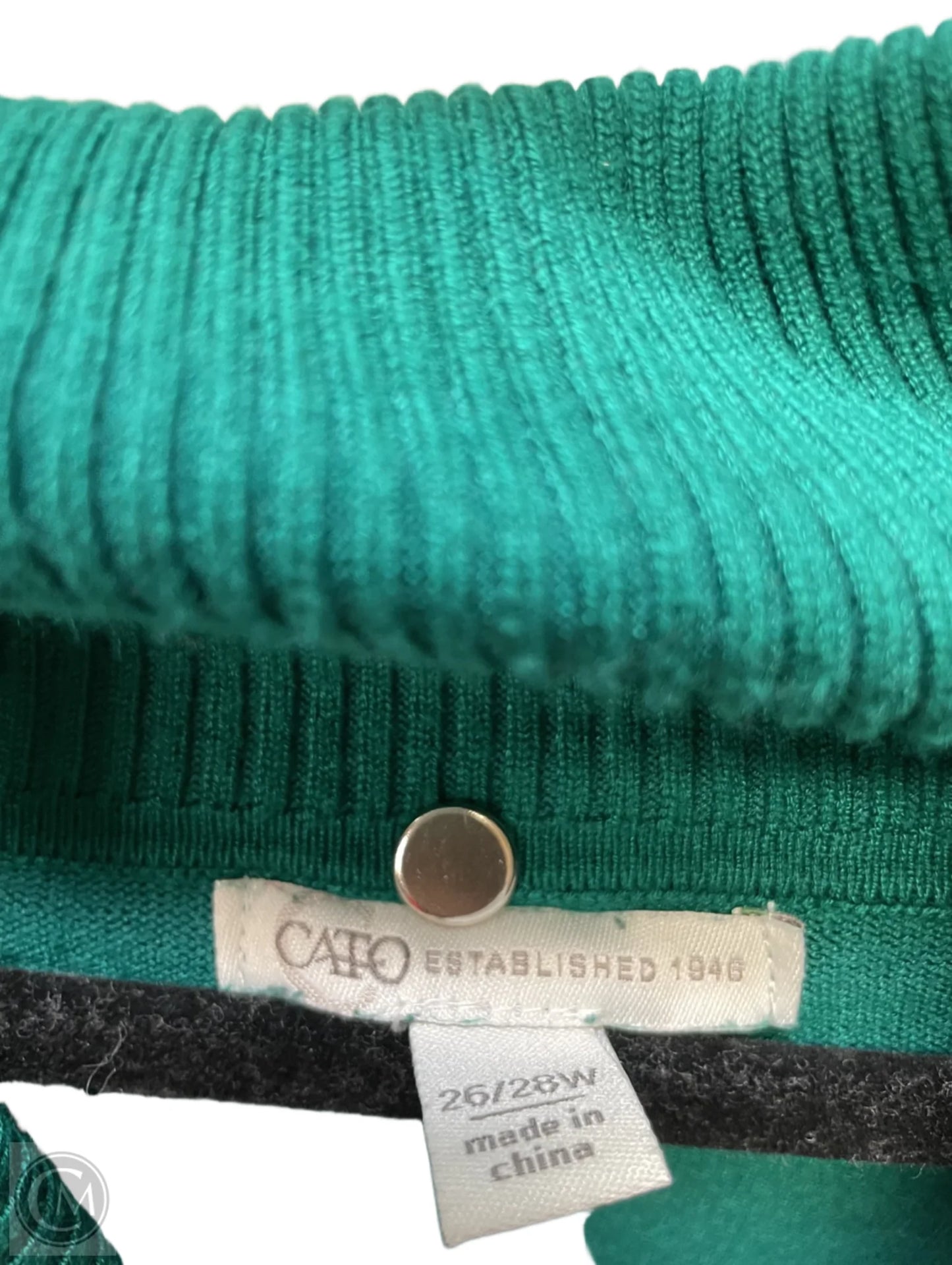 Sweater By Cato In Green, Size: 4x