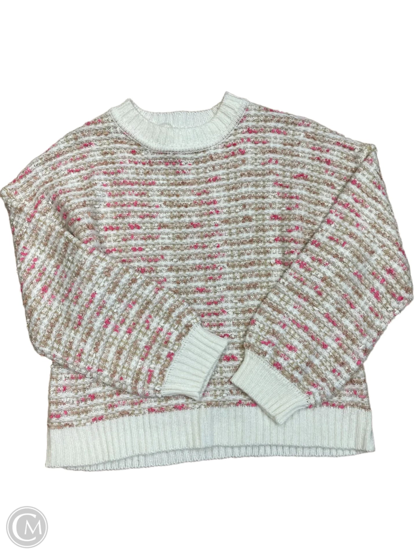 Sweater By Loveriche In Pink & Tan, Size: L