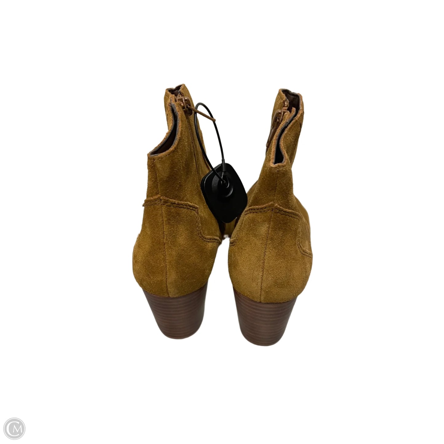 Boots Ankle Heels By Aldo In Tan, Size: 8.5