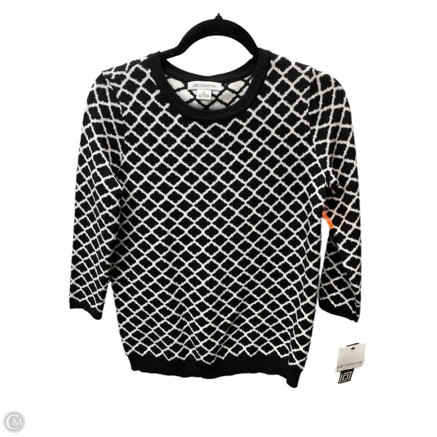 Sweater By Liz Claiborne In Geometric Pattern, Size: S