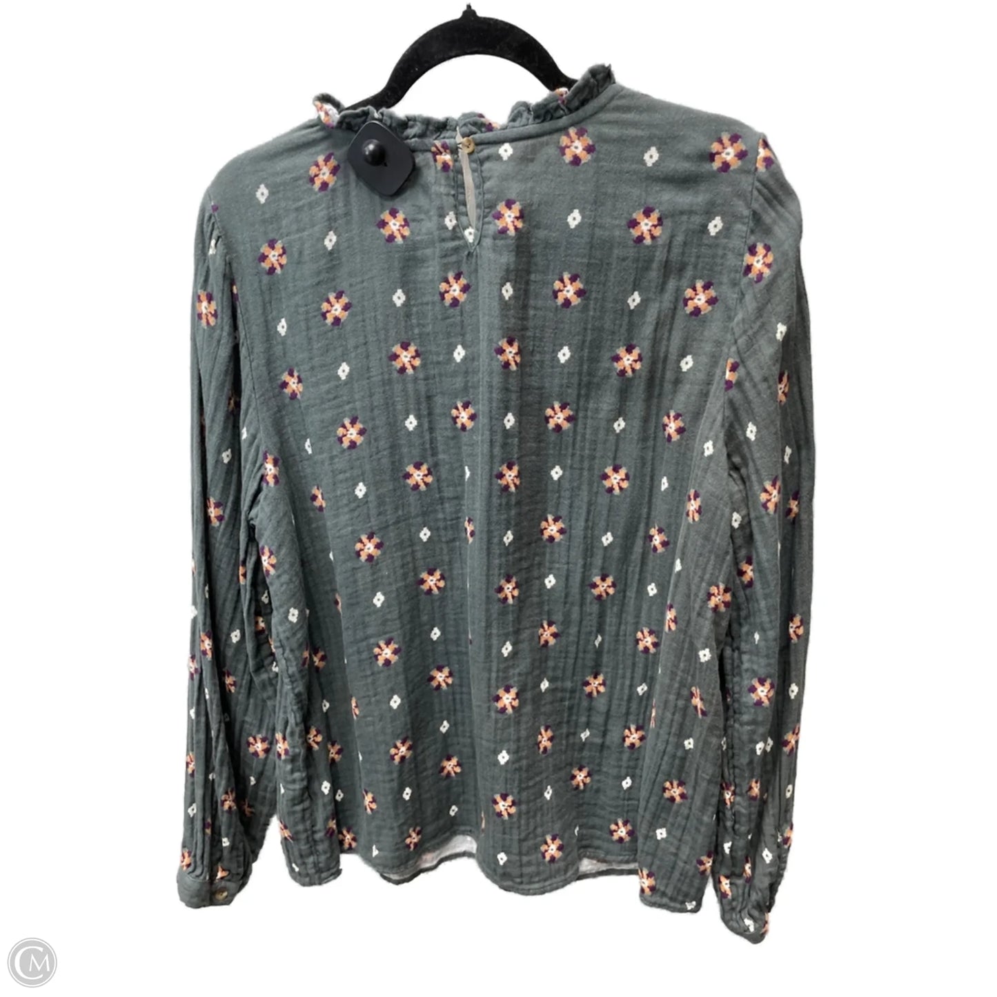Top Long Sleeve By Sonoma In Floral Print, Size: 2x
