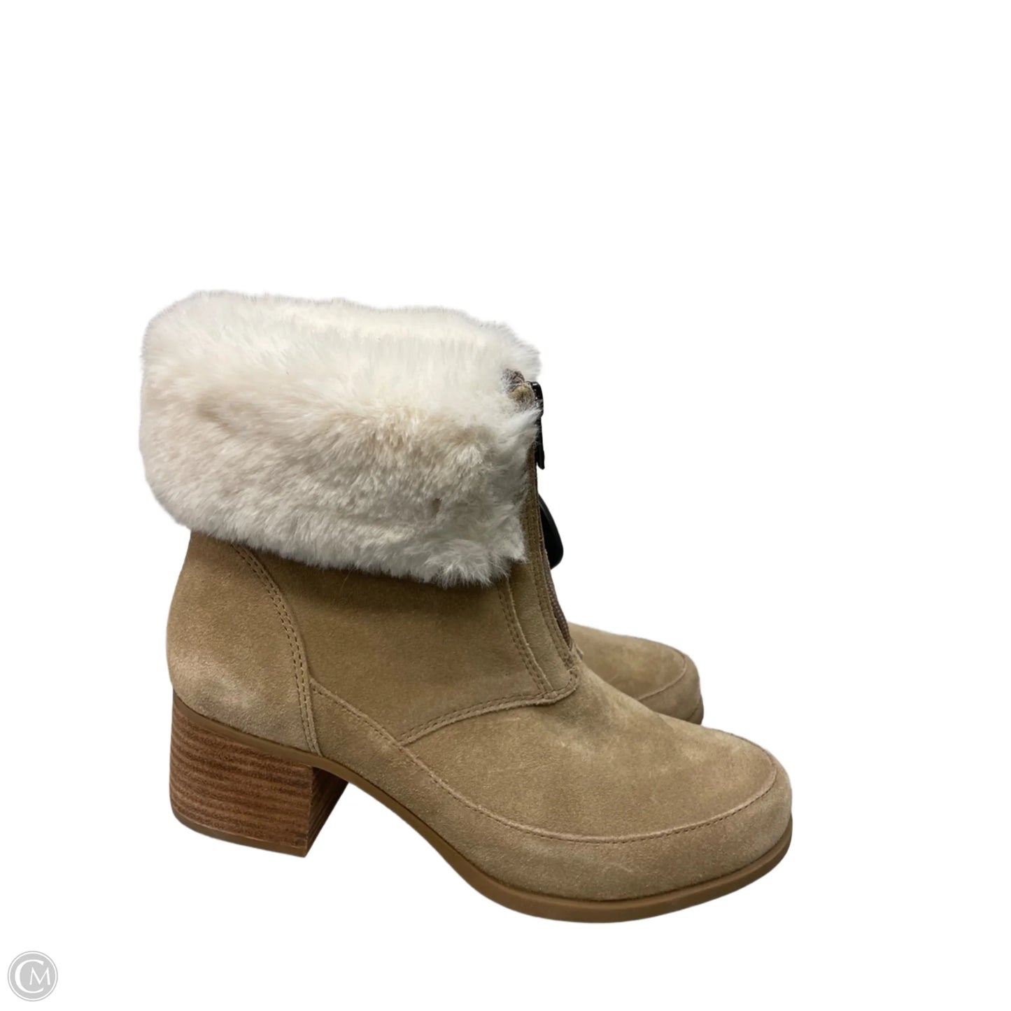 Boots Ankle Heels By Koolaburra By Ugg In Tan, Size: 8