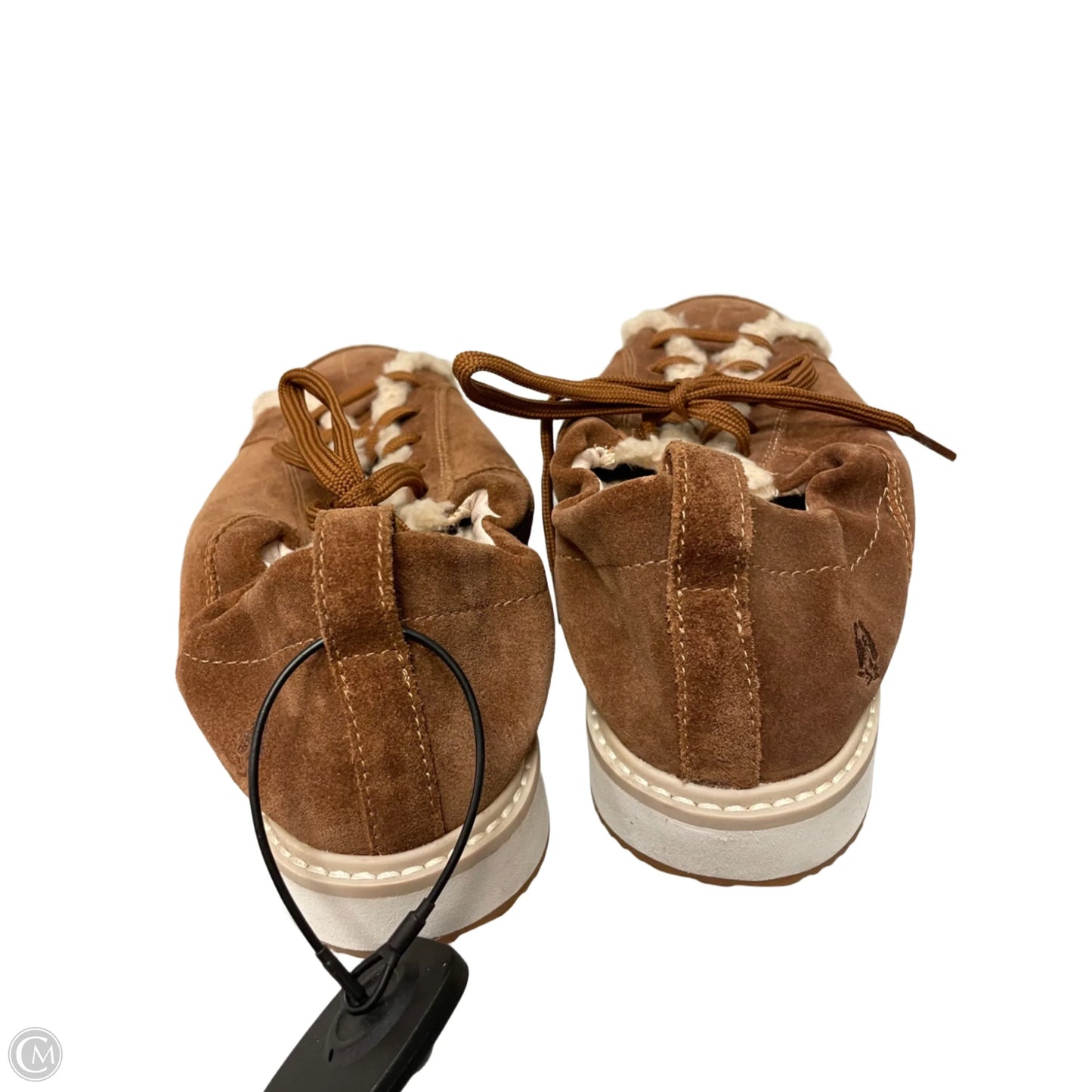Shoes Sneakers By Hush Puppies In Brown & White, Size: 8