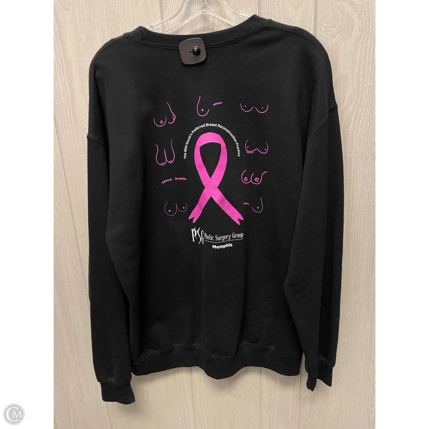 Sweatshirt Crewneck By Gildan In Black, Size: L