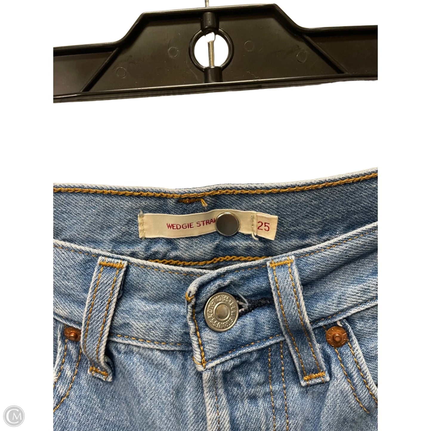 Jeans Boyfriend By Levis In Blue Denim, Size: 2