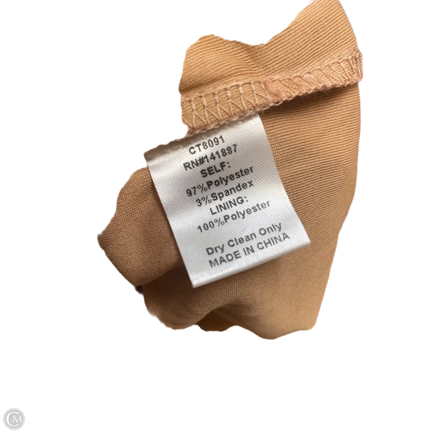 Blouse Long Sleeve By Tcec In Gold, Size: L
