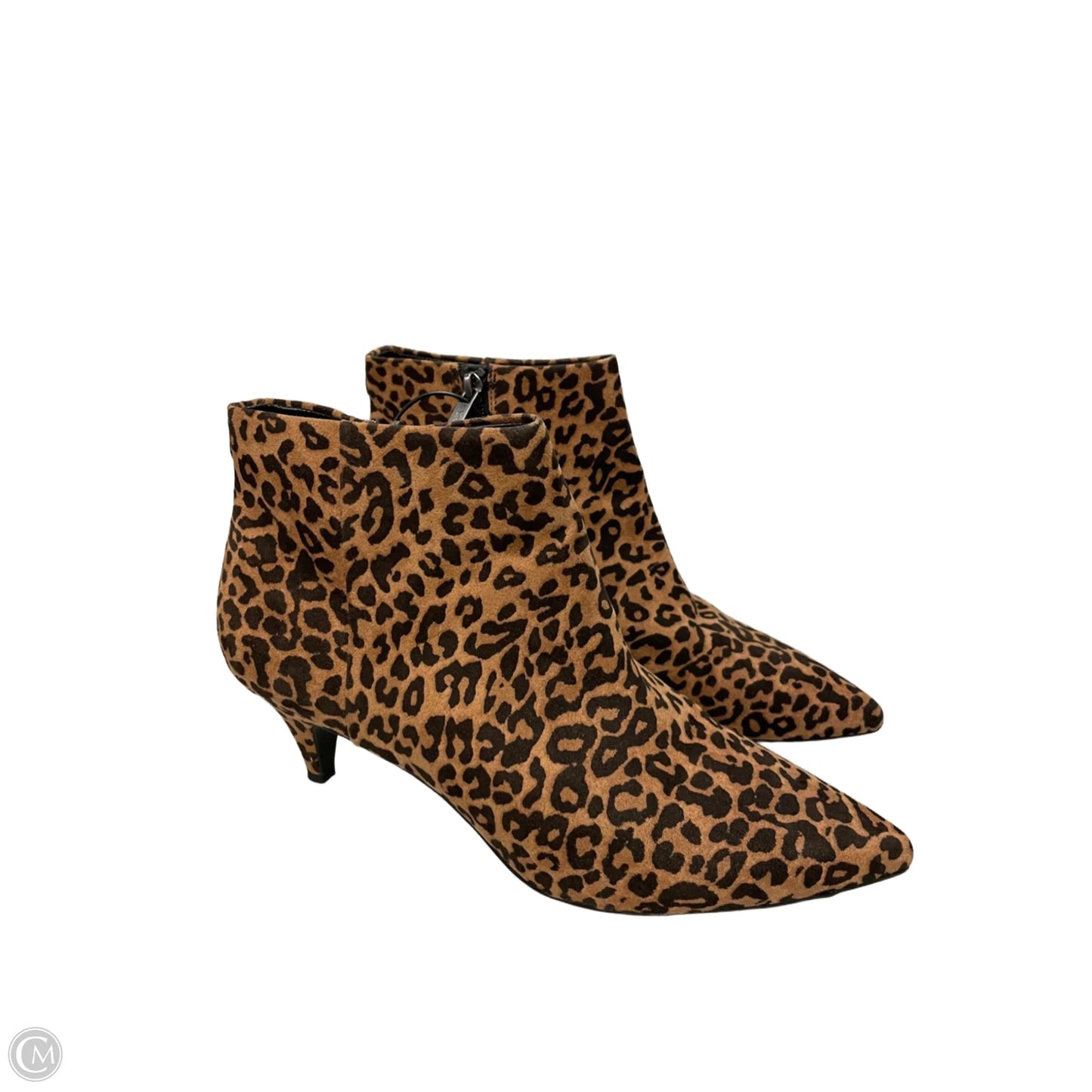 Boots Ankle Heels By Circus By Sam Edelman In Leopard Print, Size: 8