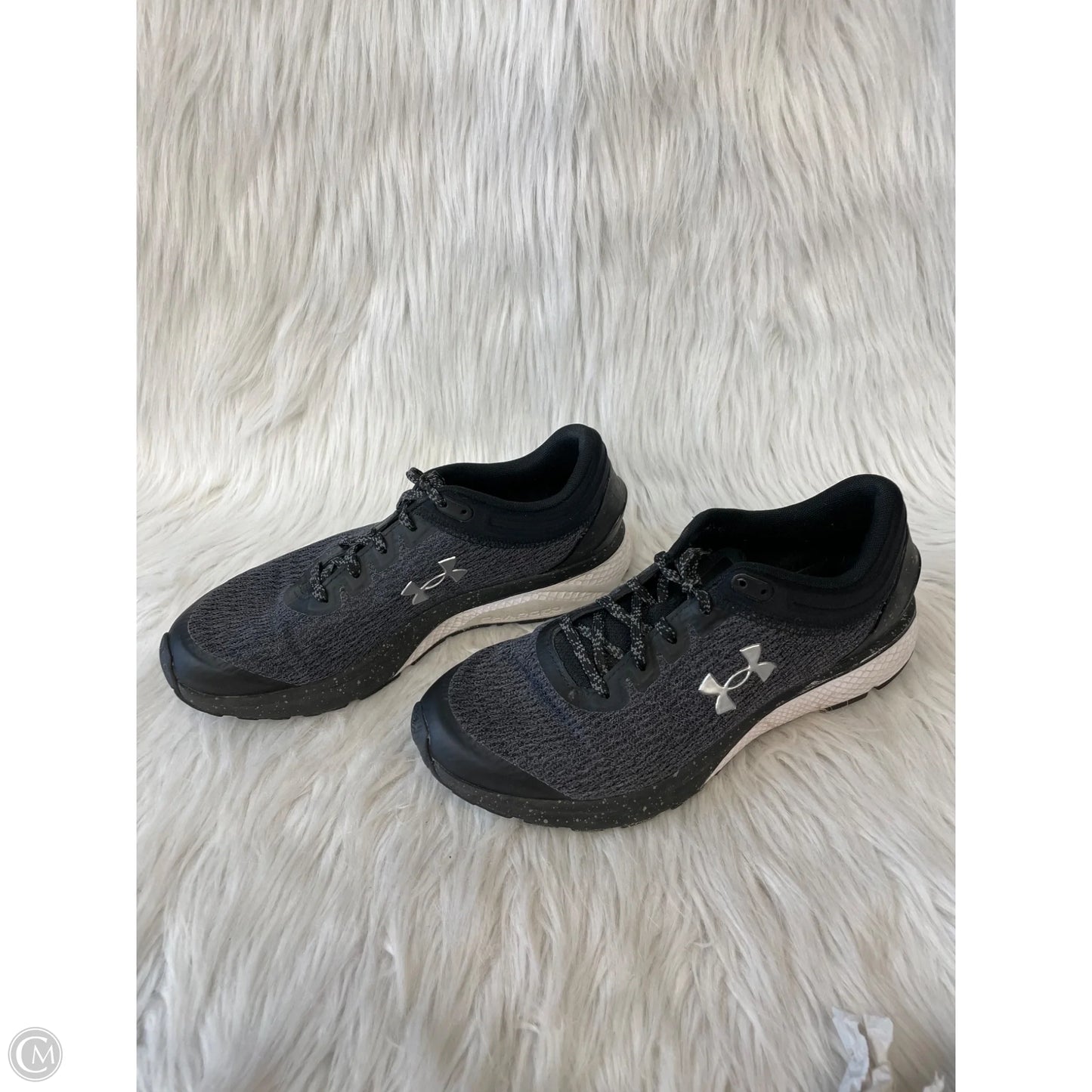 Shoes Athletic By Under Armour In Black & Grey, Size: 9
