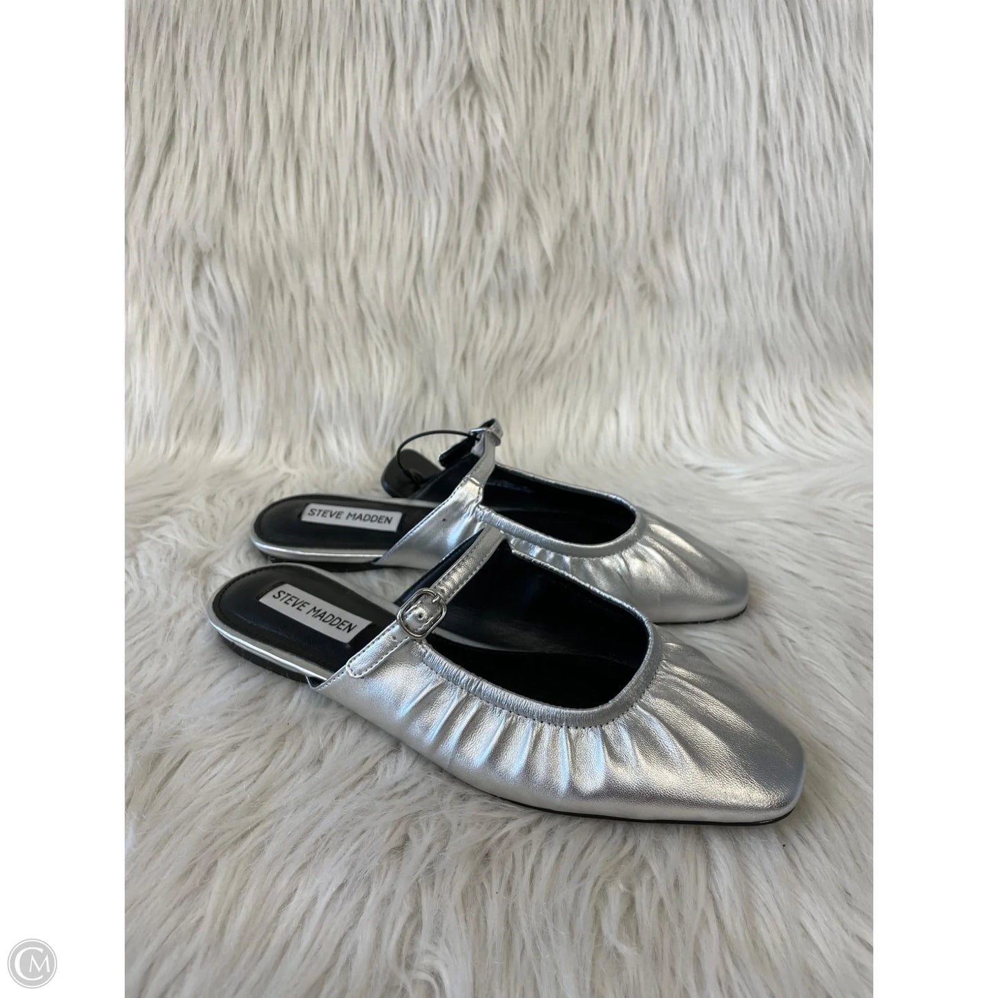 Shoes Flats By Steve Madden In Silver, Size: 7.5