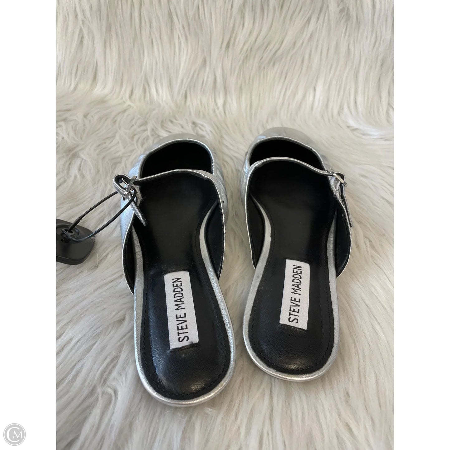 Shoes Flats By Steve Madden In Silver, Size: 7.5