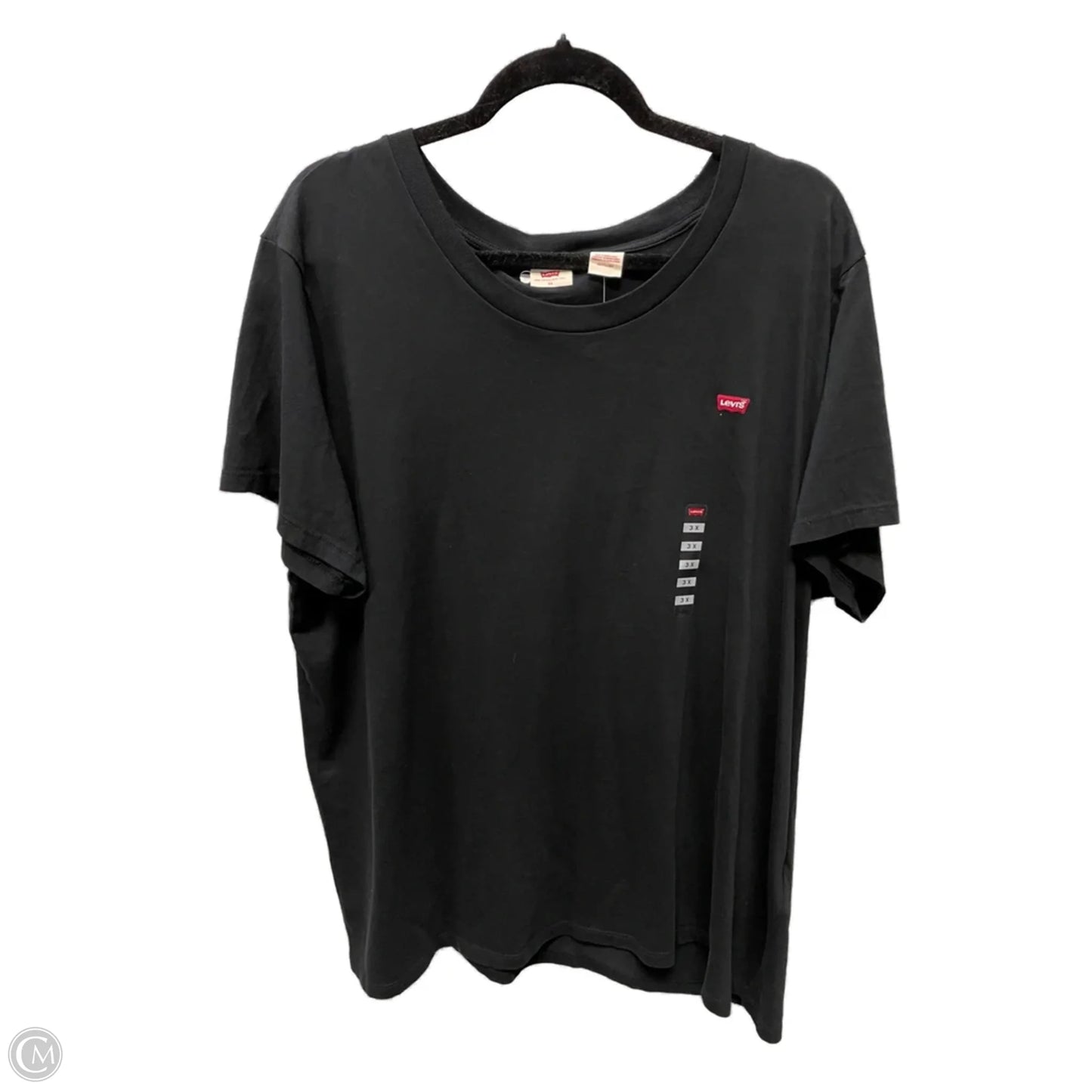 Top Short Sleeve Basic By Levis In Black, Size: 3x
