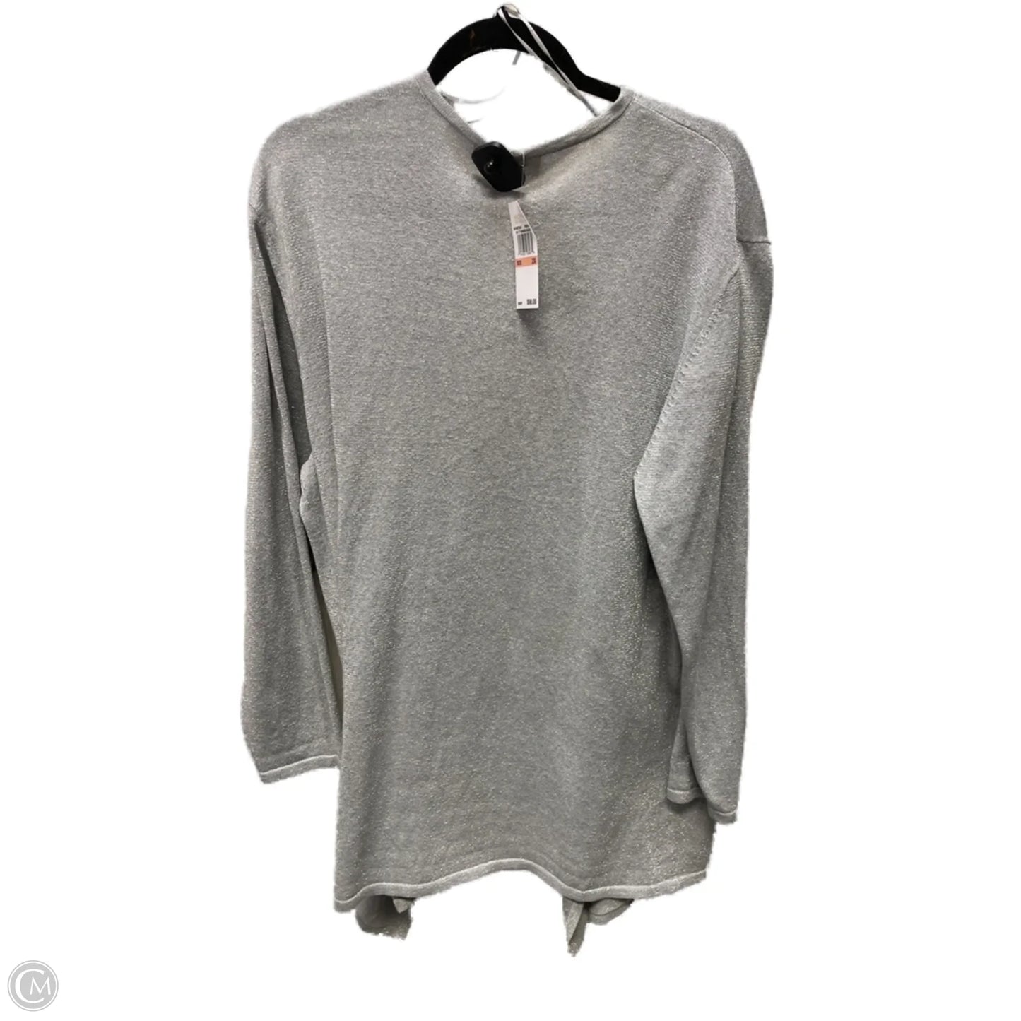 Cardigan By Michael By Michael Kors In Silver, Size: 2x
