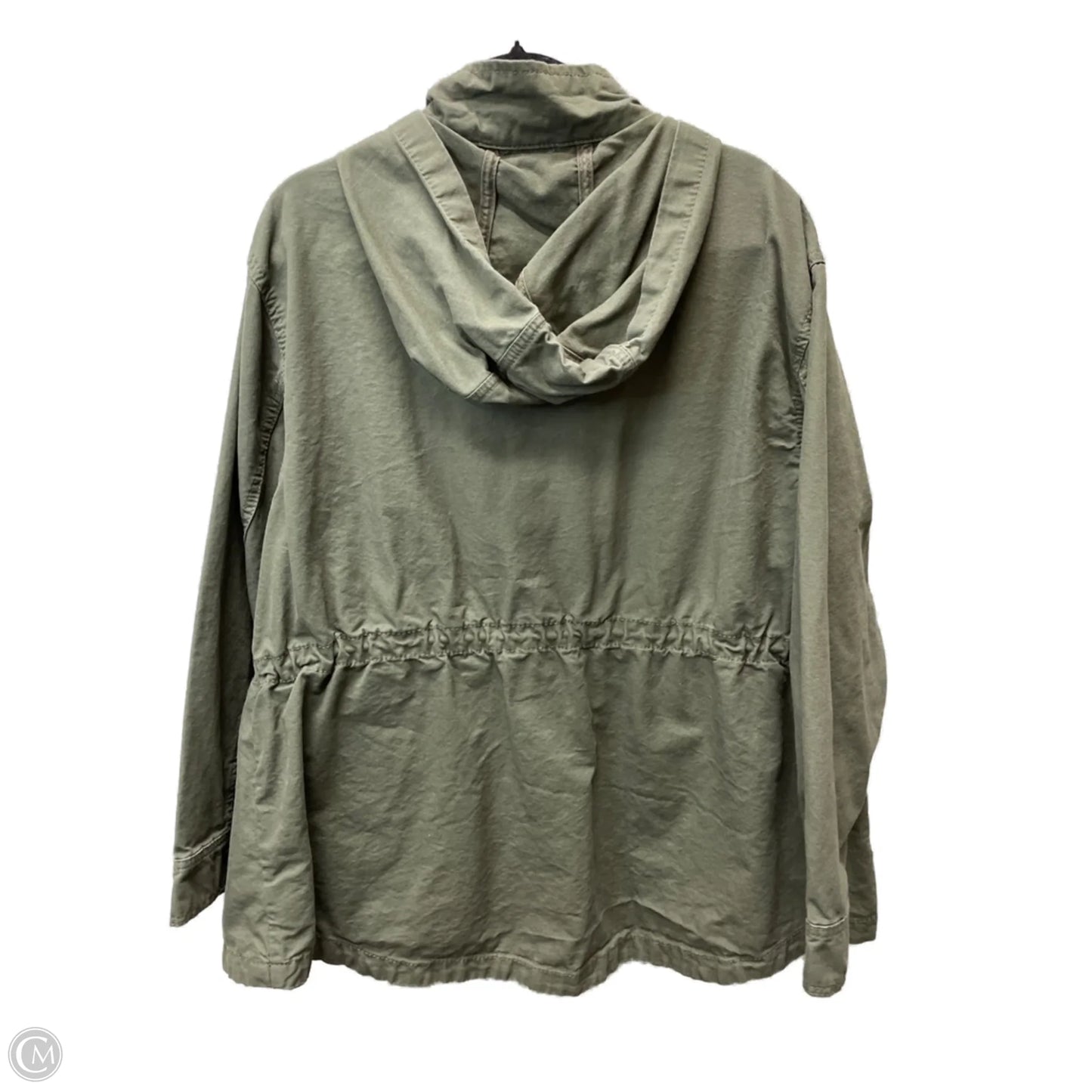 Jacket Utility By Ava & Viv In Green, Size: 1x