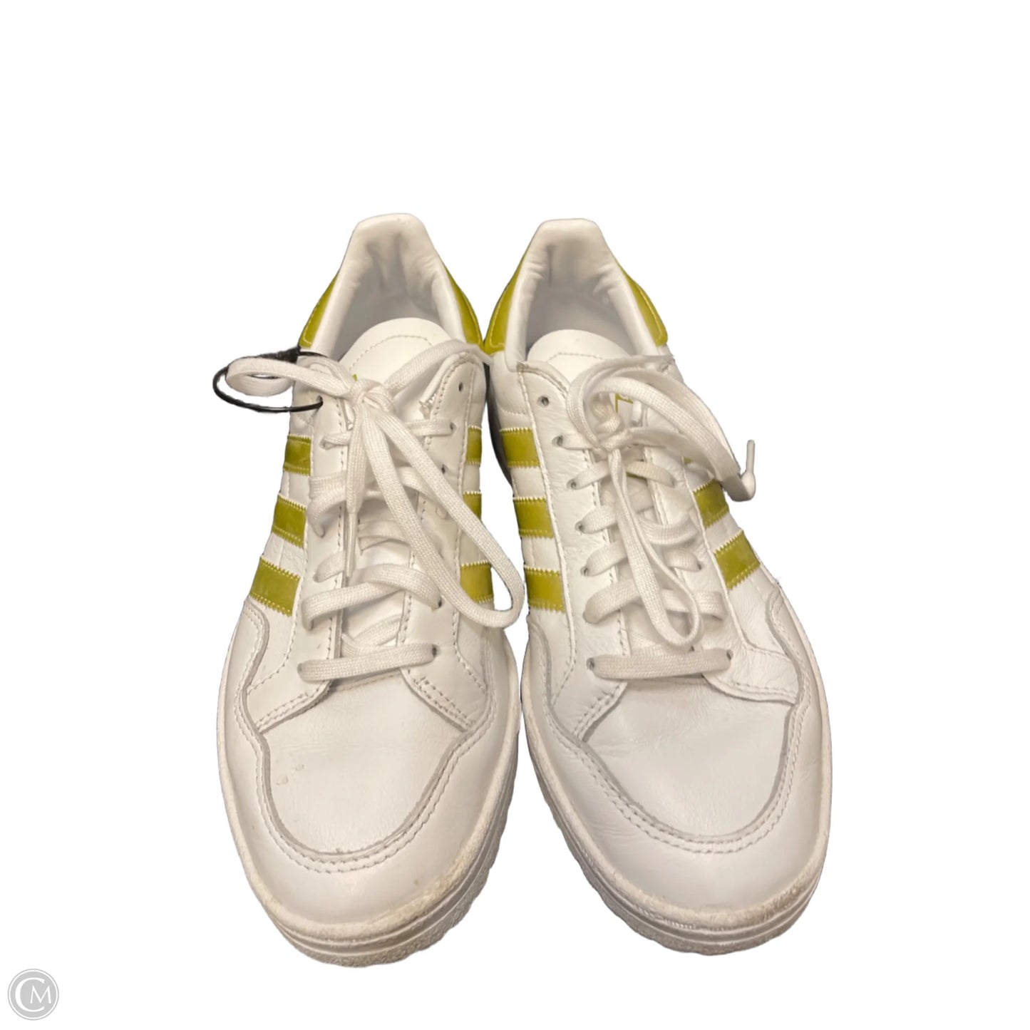Shoes Sneakers By Adidas In Gold & White, Size: 7