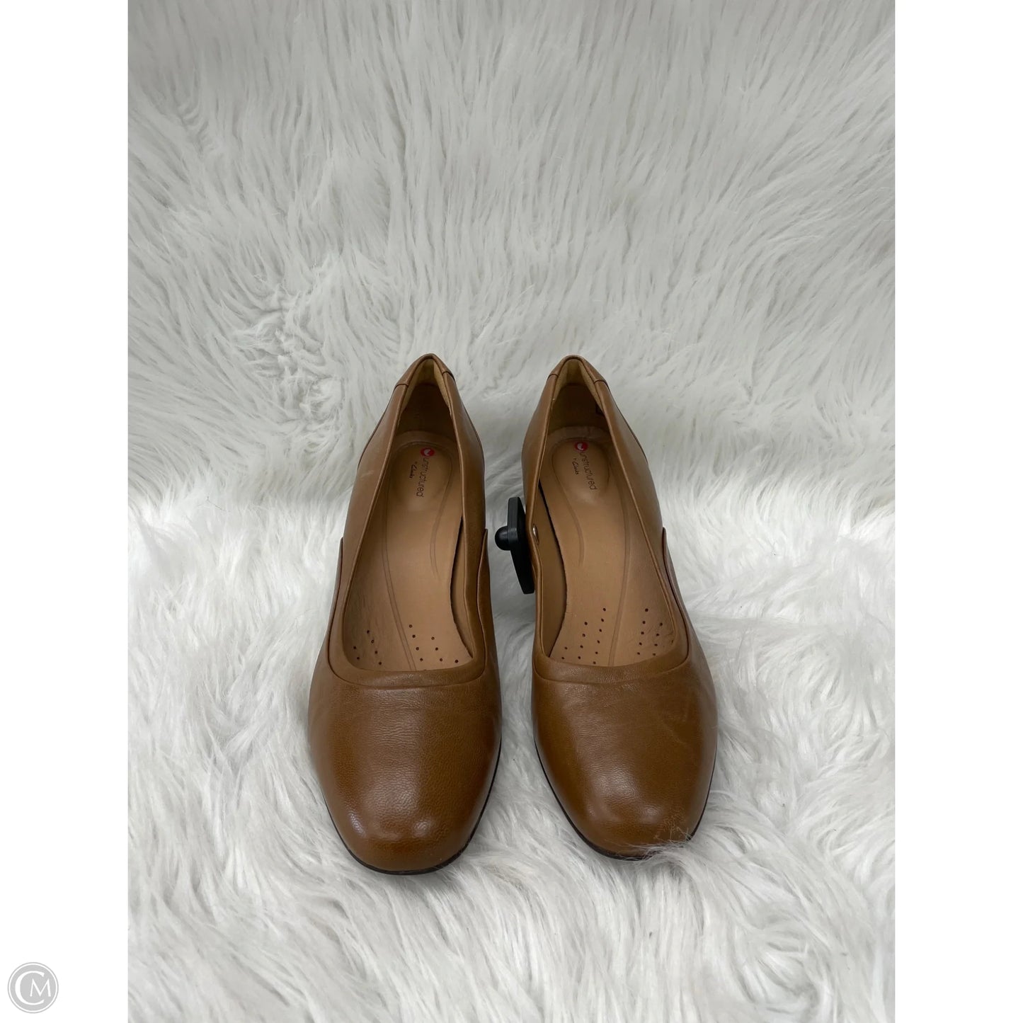 Shoes Heels Block By Clarks In Tan, Size: 9