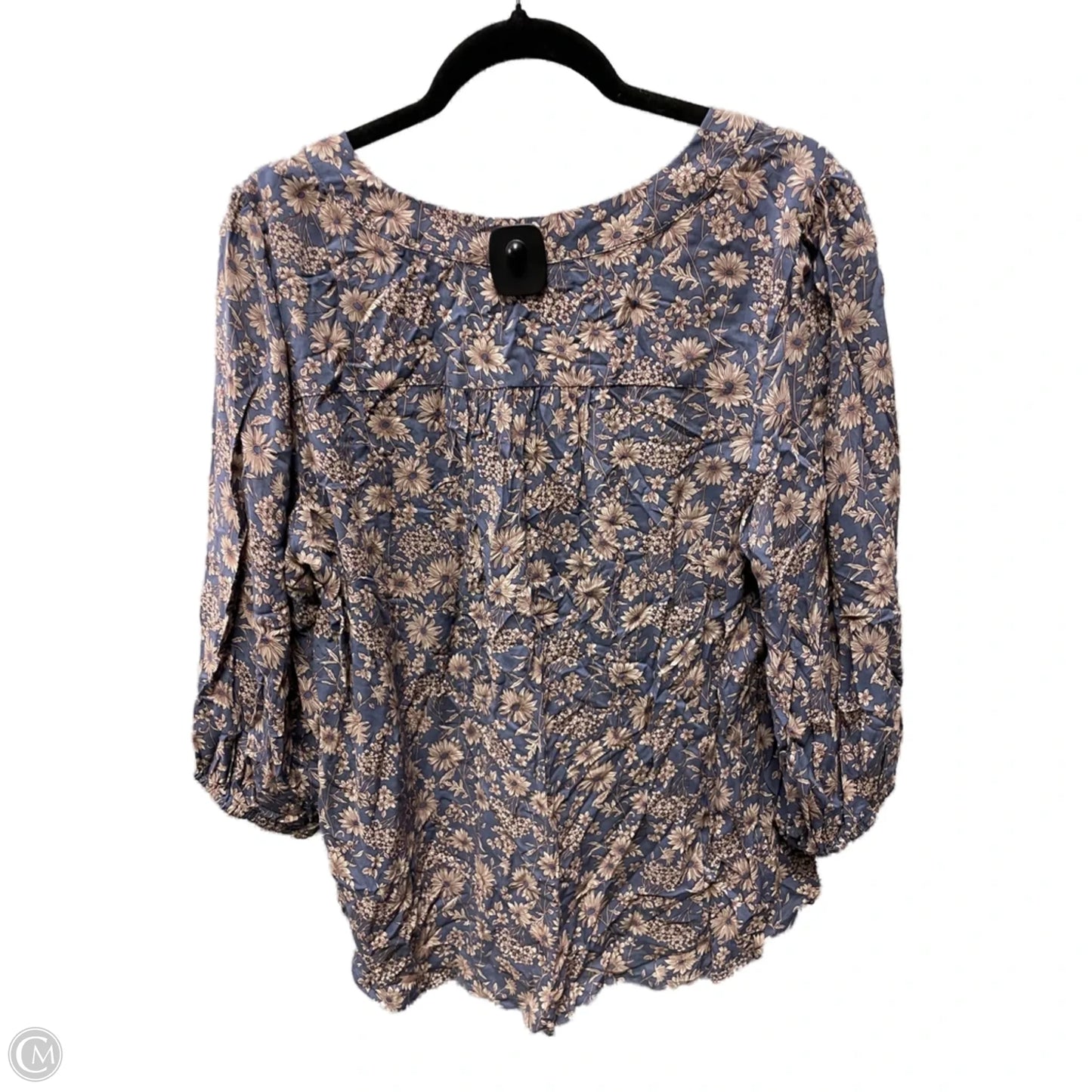 Top 3/4 Sleeve By Cupio In Floral Print, Size: 1x