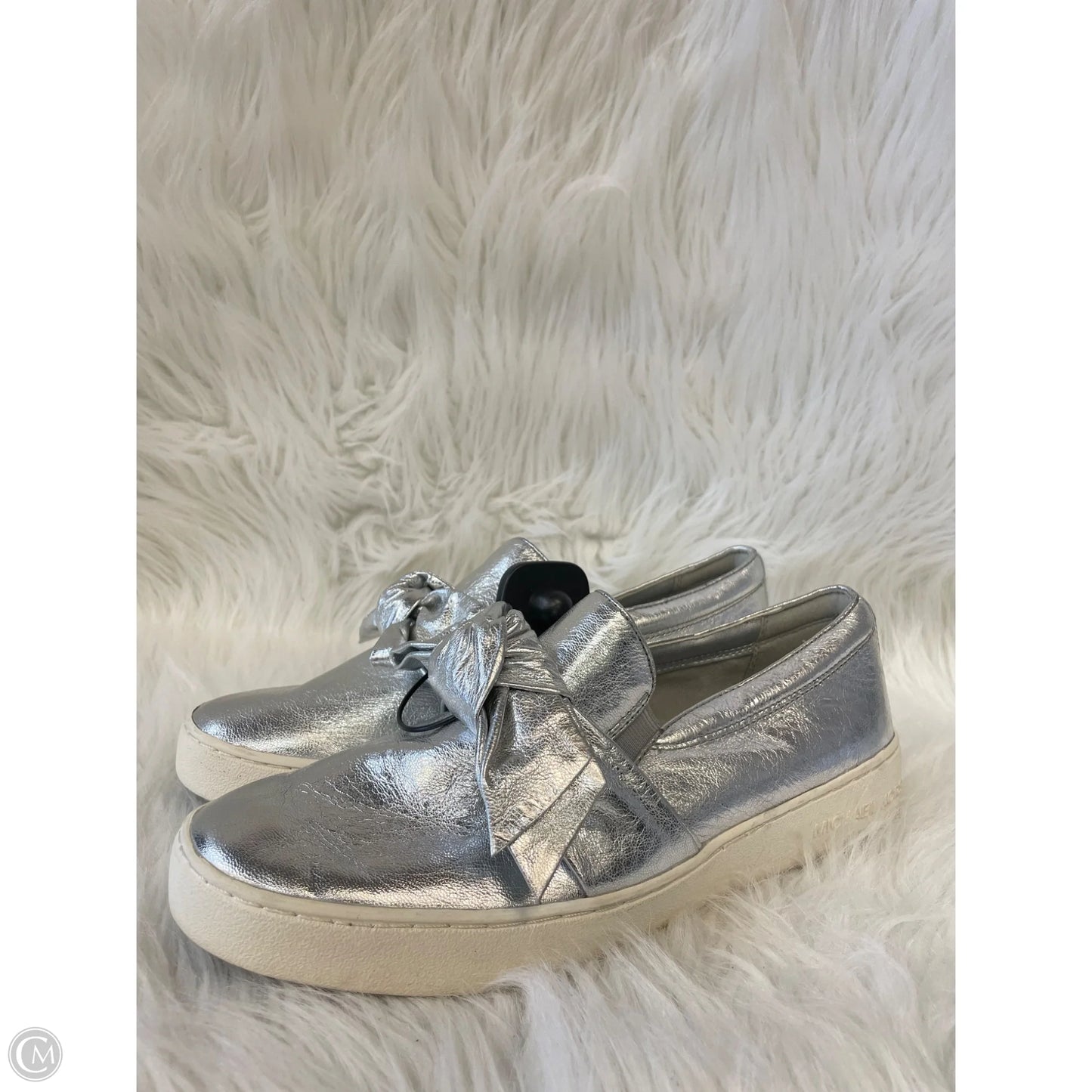 Shoes Designer By Michael Kors In Silver, Size: 7.5