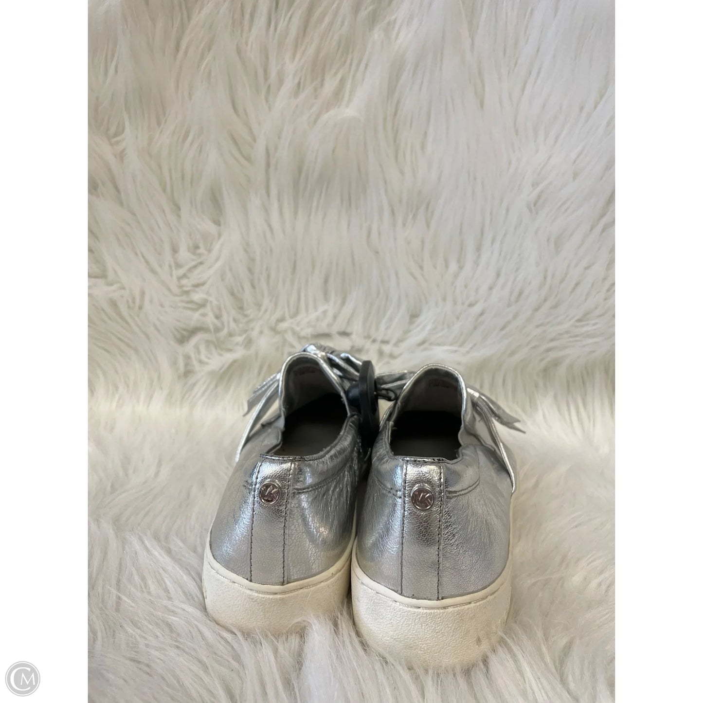 Shoes Designer By Michael Kors In Silver, Size: 7.5