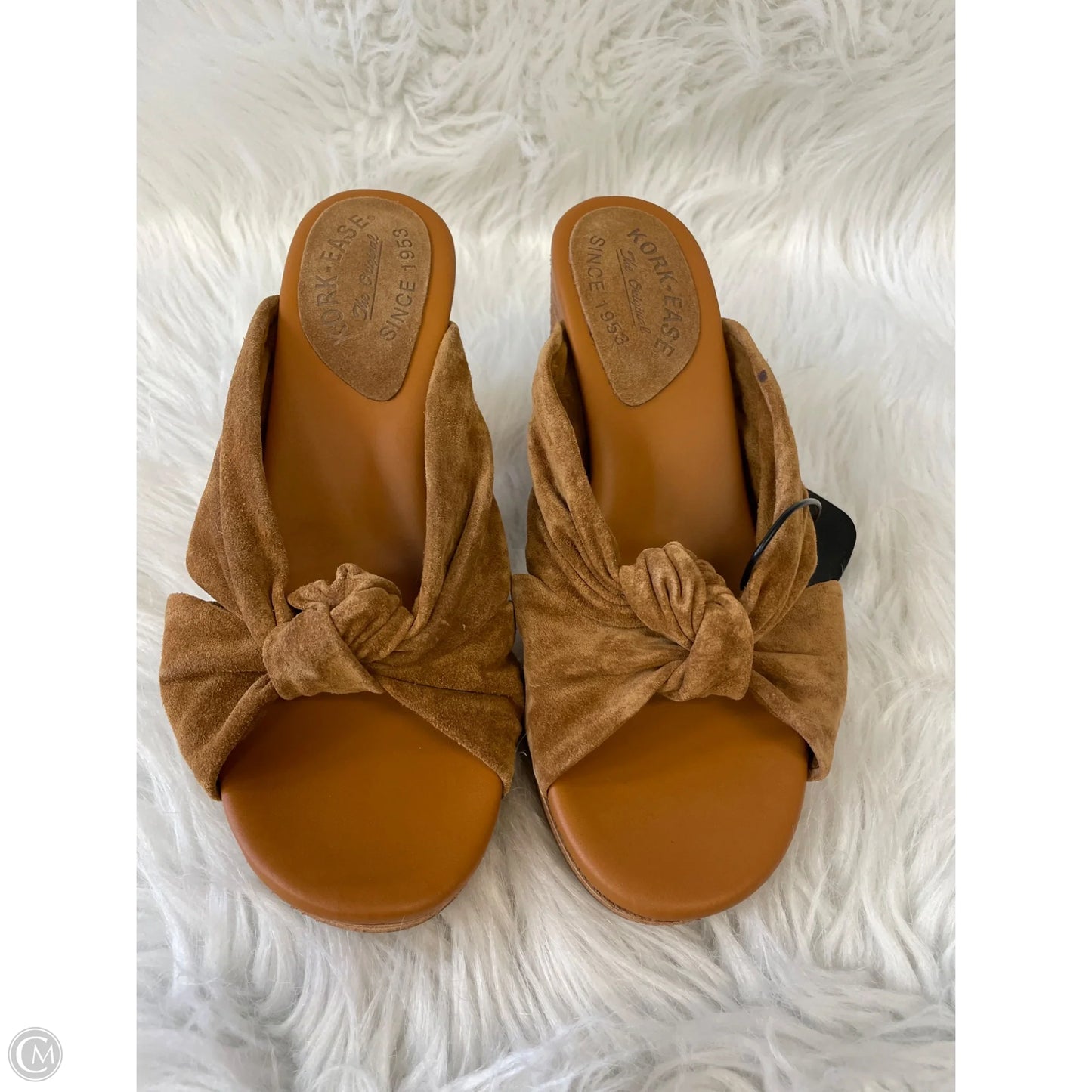 Sandals Heels Block By Kork Ease In Tan, Size: 7