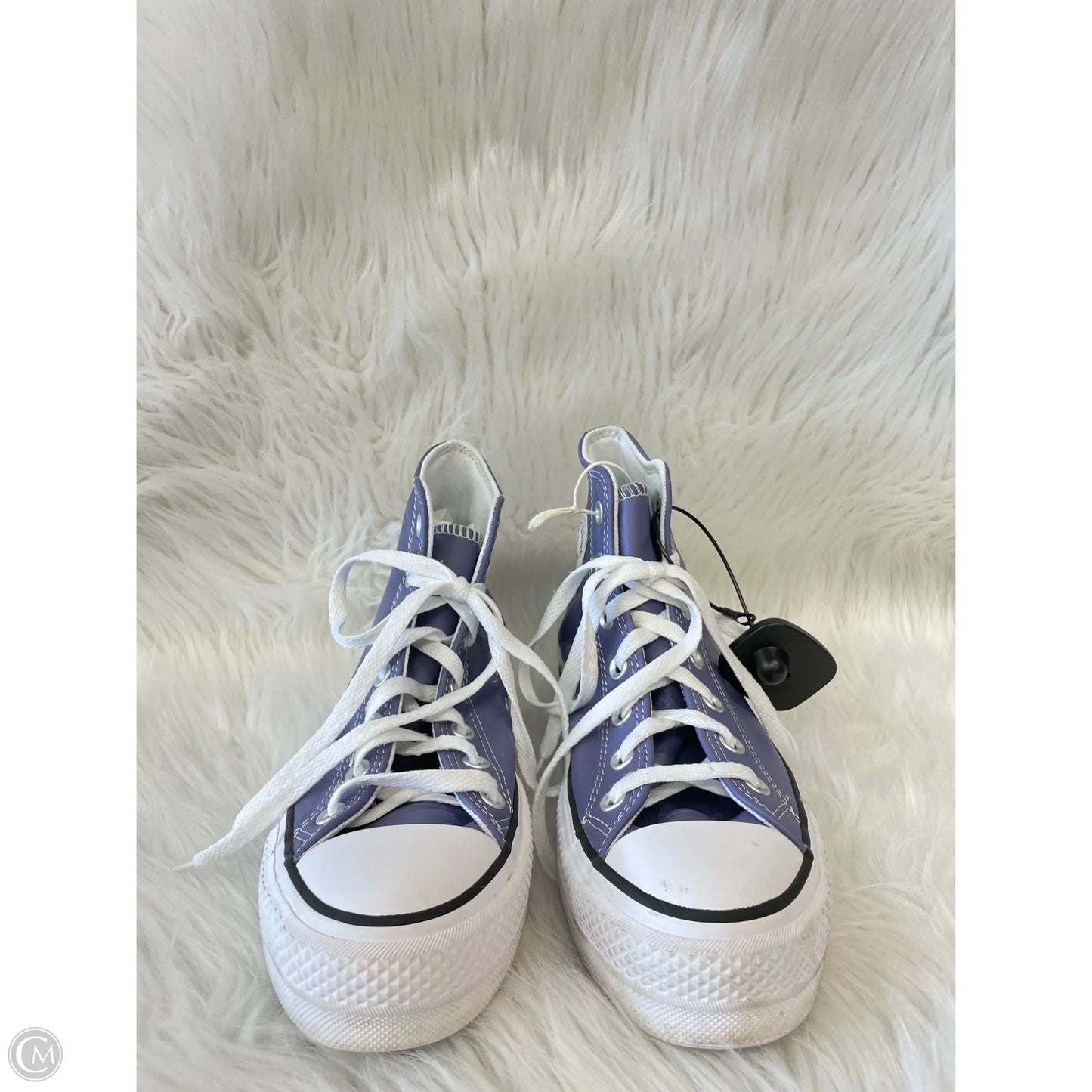Shoes Sneakers Platform By Converse In Purple & White, Size: 8