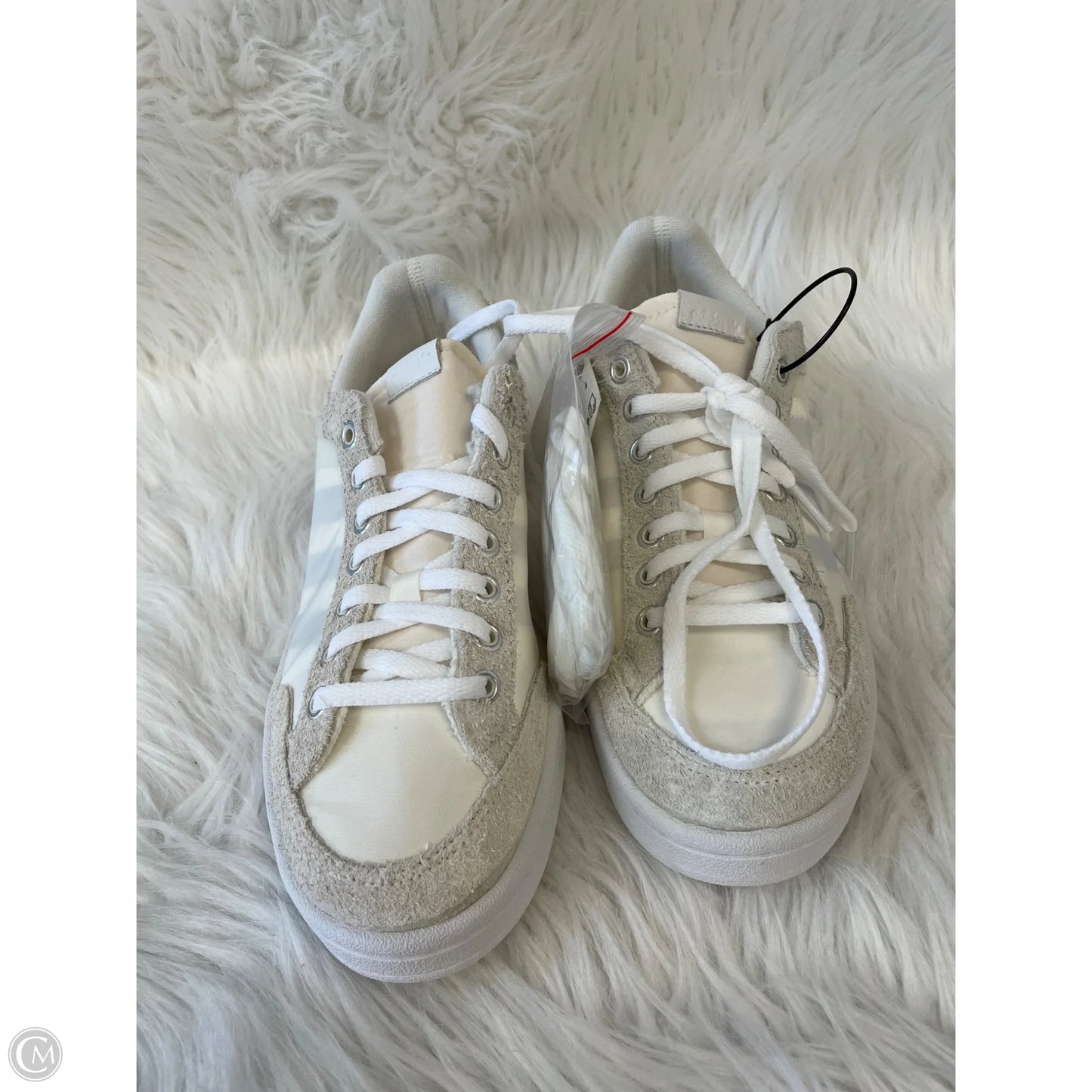 Shoes Sneakers By Adidas In Grey & White, Size: 7