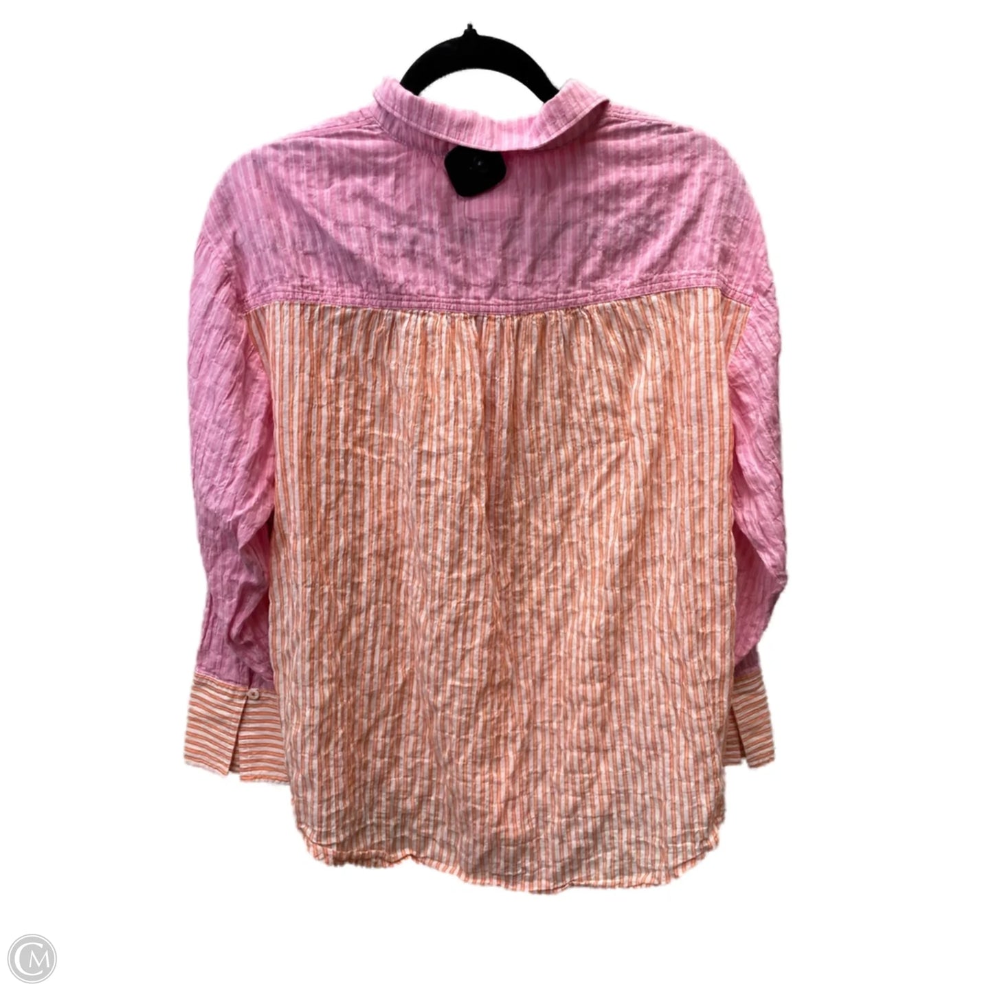 Top Long Sleeve By Maeve In Striped Pattern, Size: M