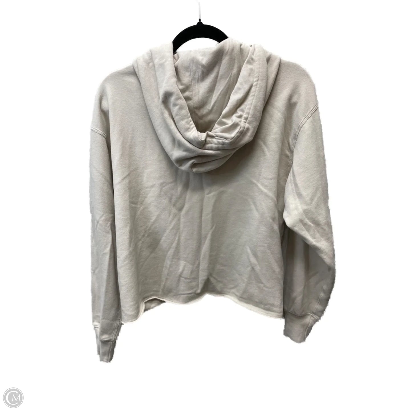 Sweatshirt Hoodie By Abercrombie And Fitch In Tan, Size: M