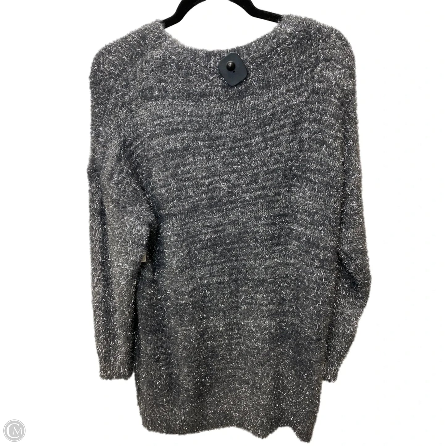 Sweater By Anthropologie In Grey & Silver, Size: S