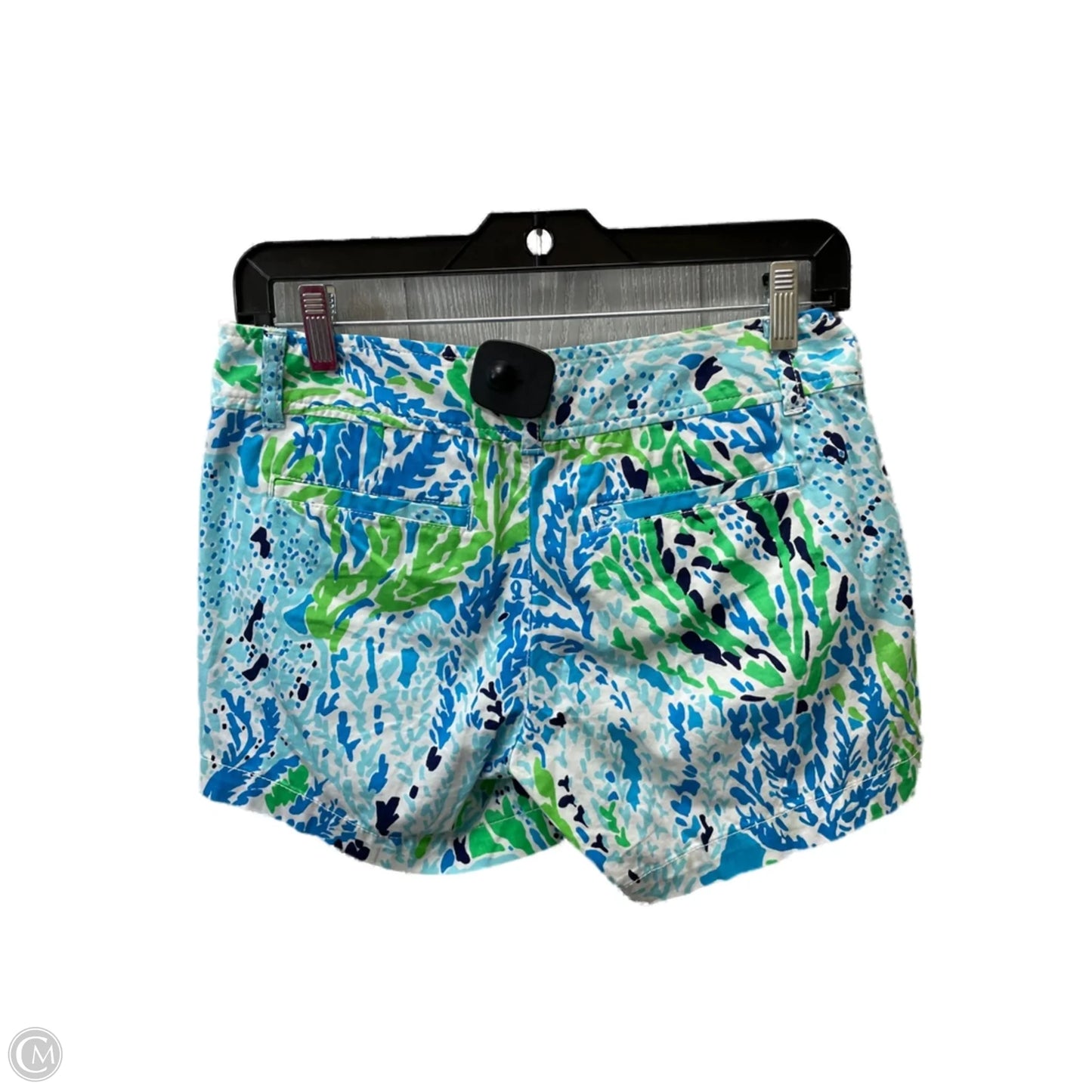 Shorts Designer By Lilly Pulitzer In Blue & Green, Size: 0