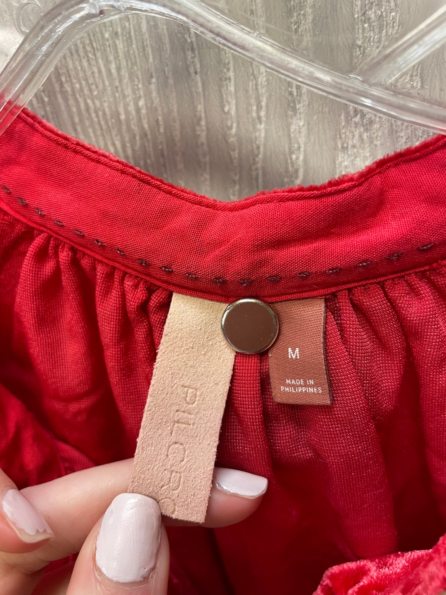 Top 3/4 Sleeve By Pilcro In Red, Size:M