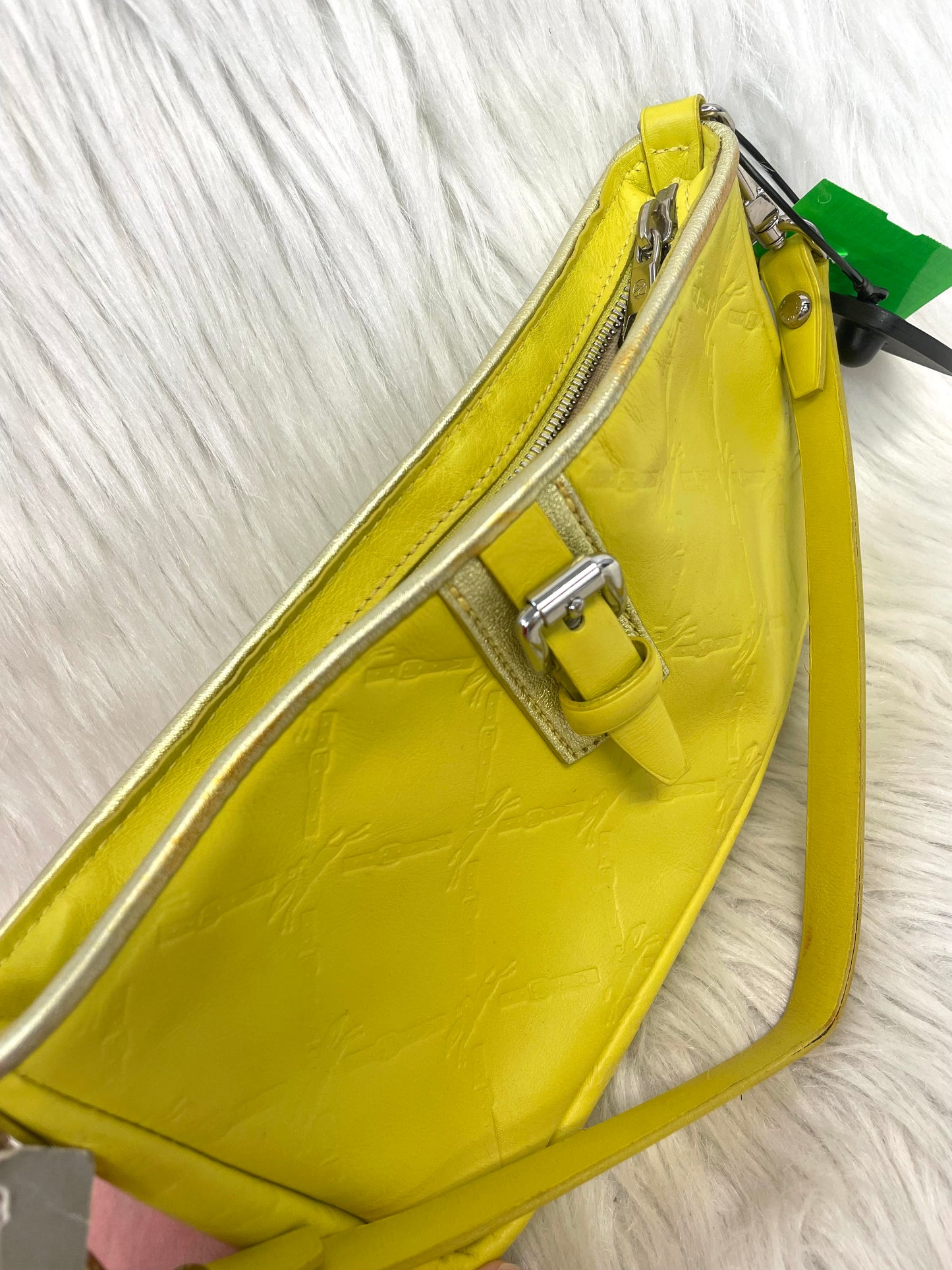 Handbag Designer By Longchamp In Green, Size:Small