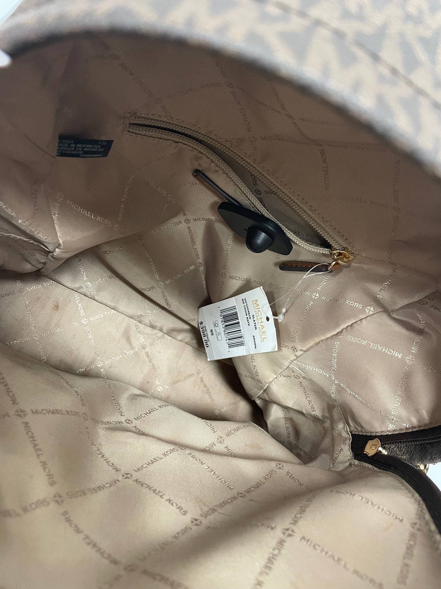 Backpack Designer By Michael Kors, Size: Medium