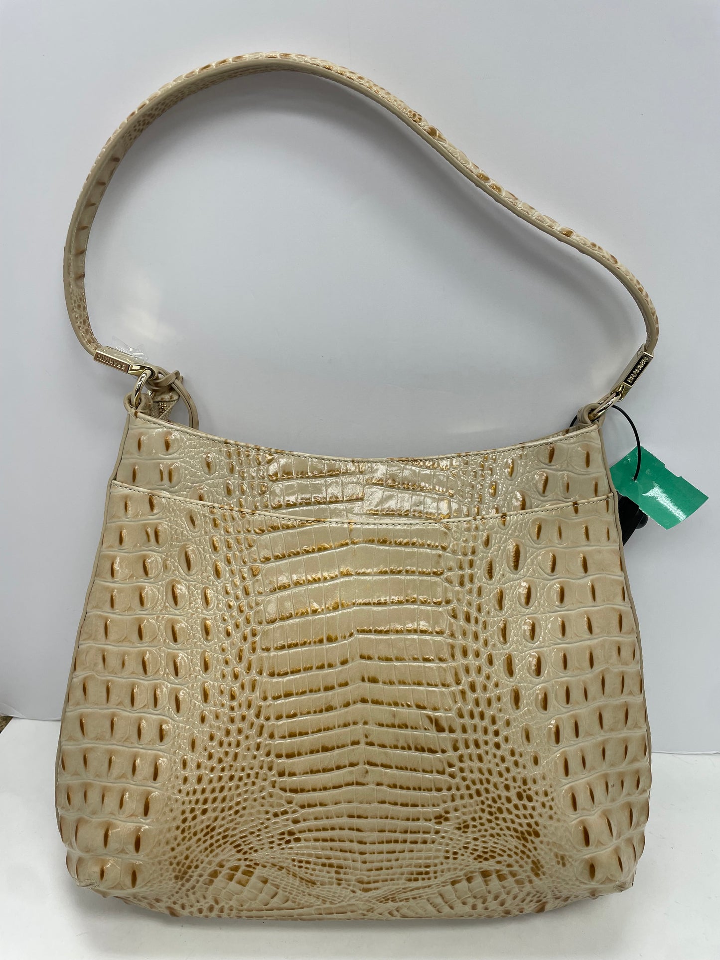 Handbag Designer By Brahmin In Cream & Tan, Size:Large
