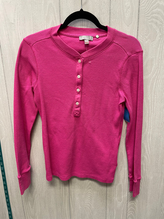 Top Long Sleeve By J. Crew In Pink, Size: M