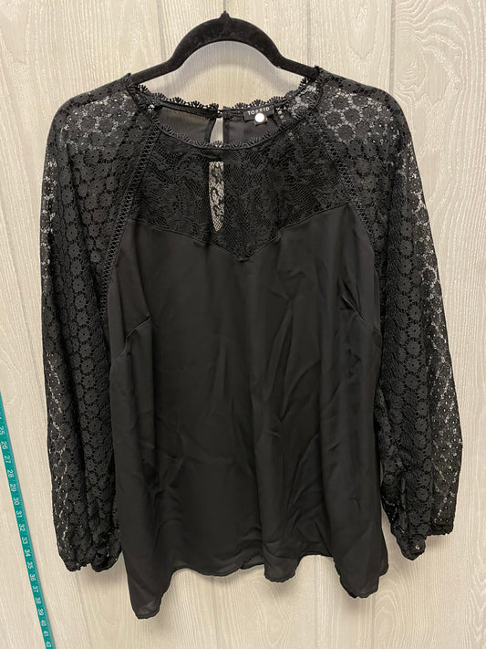 Blouse Long Sleeve By Torrid In Black, Size: 2x