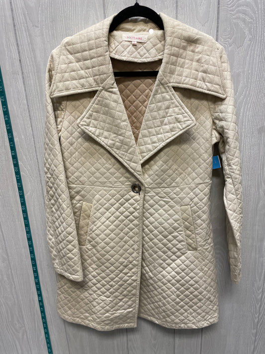 Coat Puffer & Quilted By Solitaire In Tan, Size: L