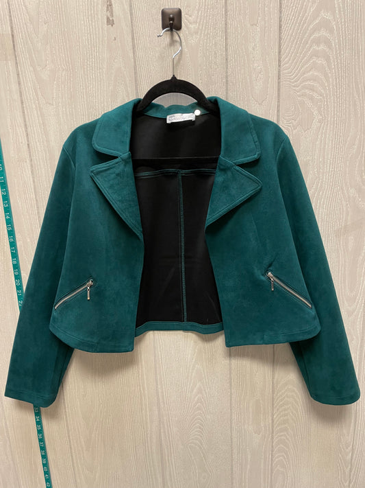 Jacket Moto By 89th And Madison In Green, Size: L