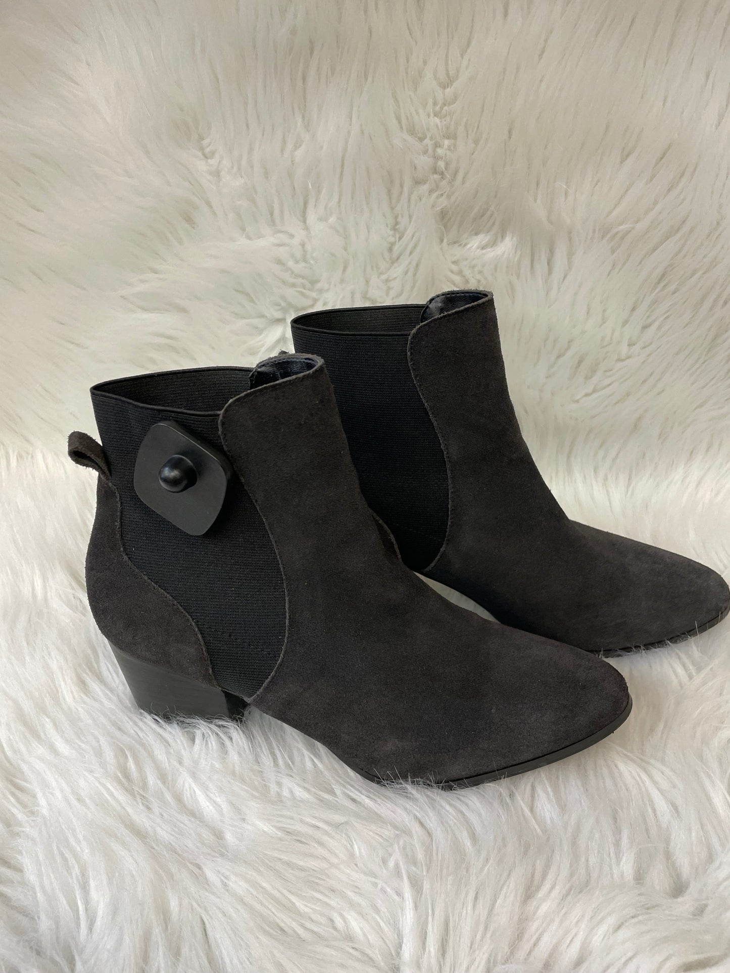 Boots Ankle Heels By Market & Spruce In Grey, Size: 8.5