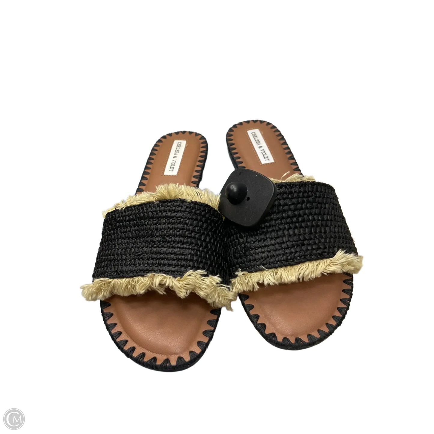 Sandals Flats By Chelsea And Violet In Black & Tan, Size: 8.5