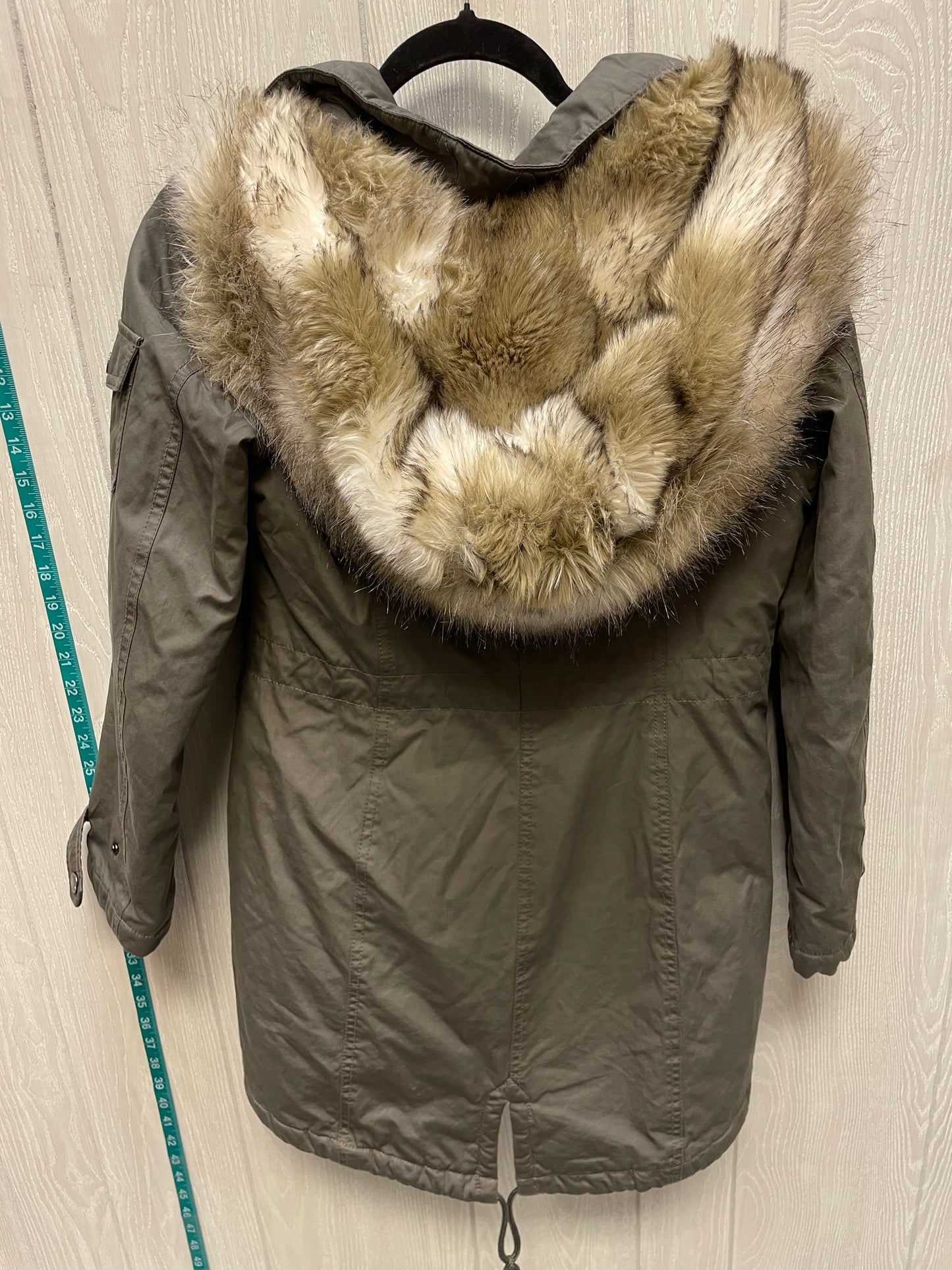 Coat Parka By Shelli Segal In Green, Size: M