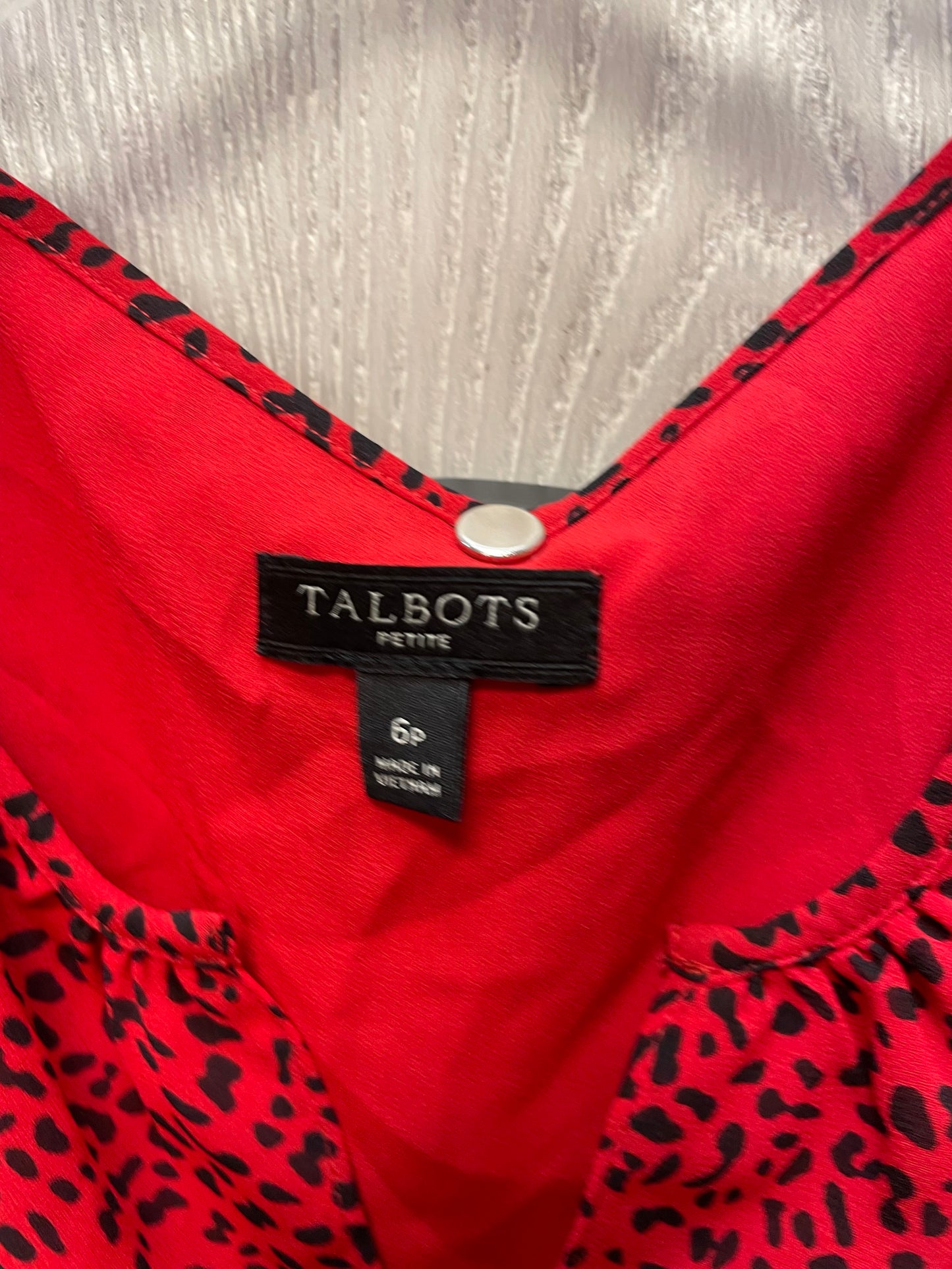 Dress Casual Short By Talbots In Black & Red, Size: S