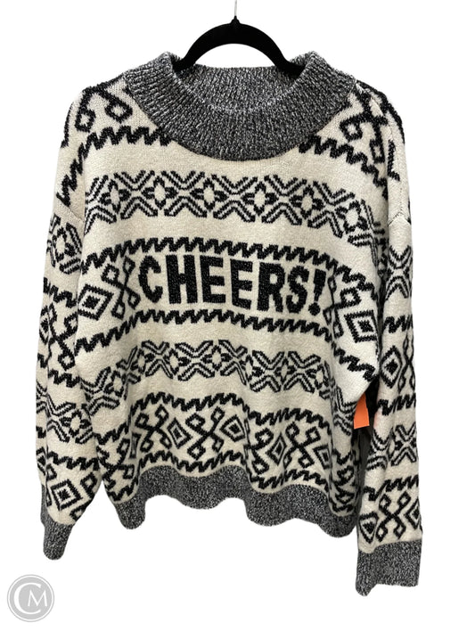 Sweater By A New Day In Black & White, Size: Xl