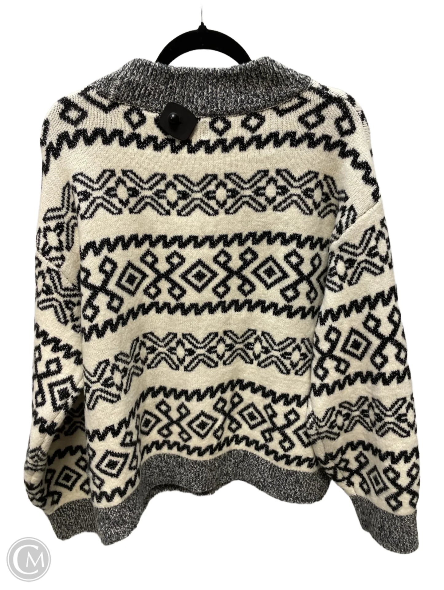 Sweater By A New Day In Black & White, Size: Xl