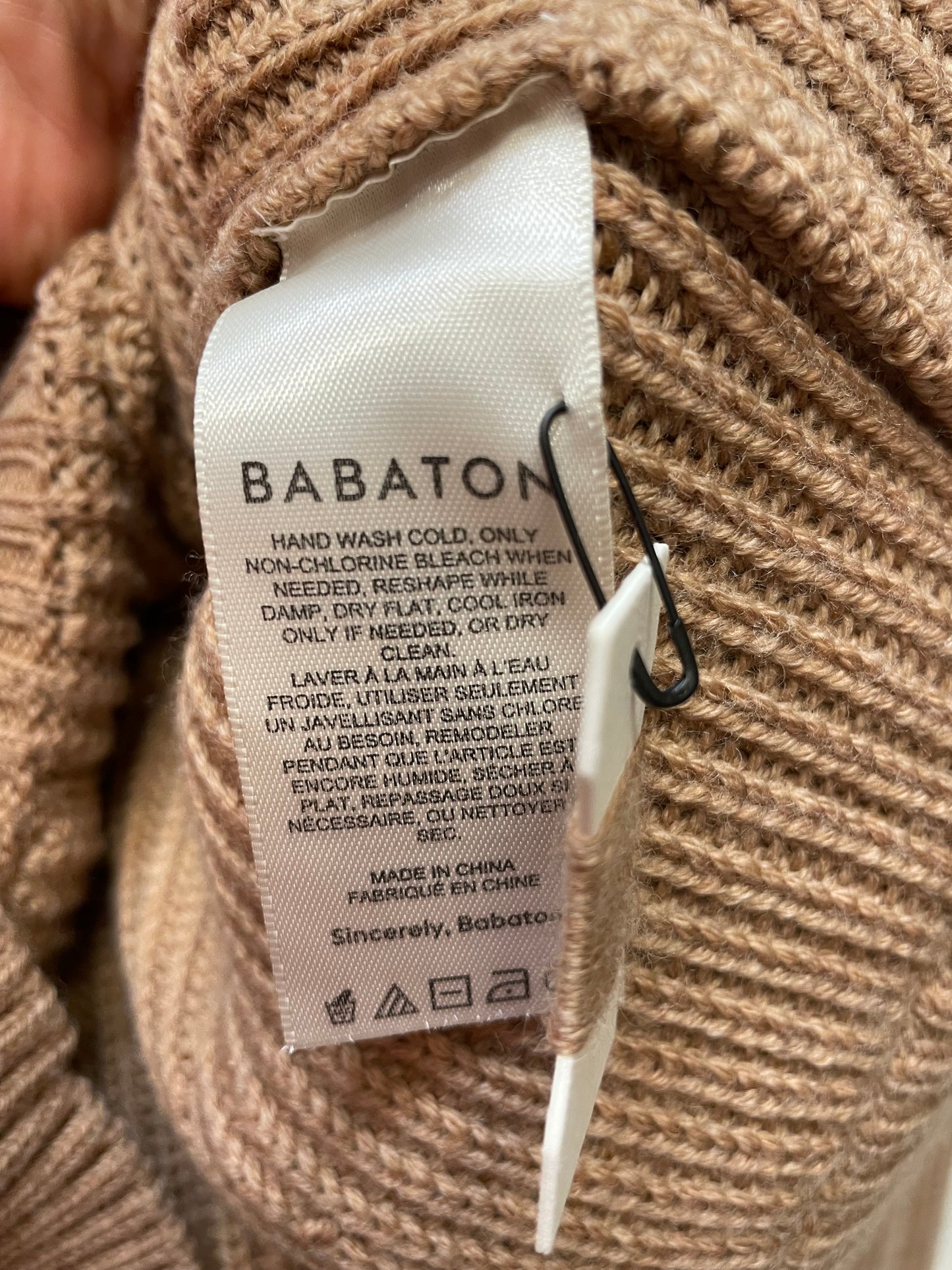 Sweater By Babaton In Tan, Size: S