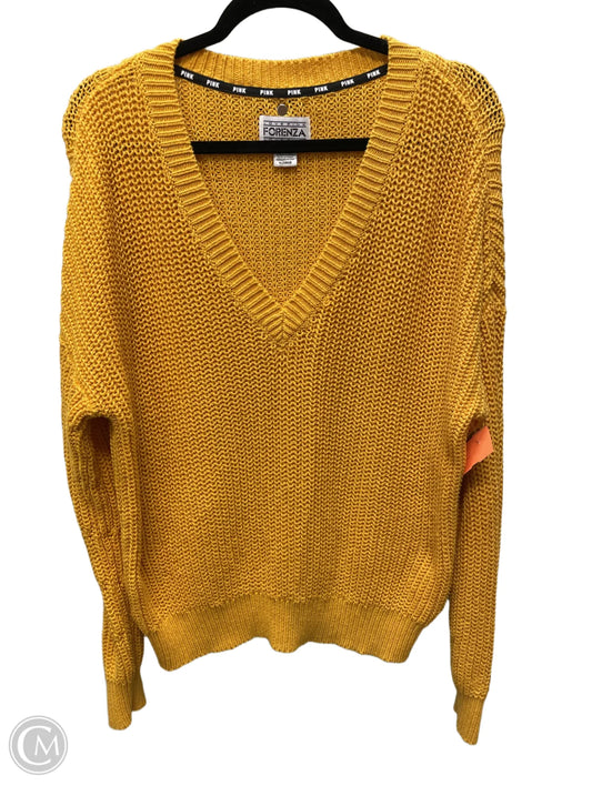 Sweater By Pink In Yellow, Size: L