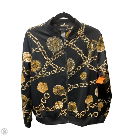 Jacket Other By Ashley Stewart In Black & Gold, Size: L