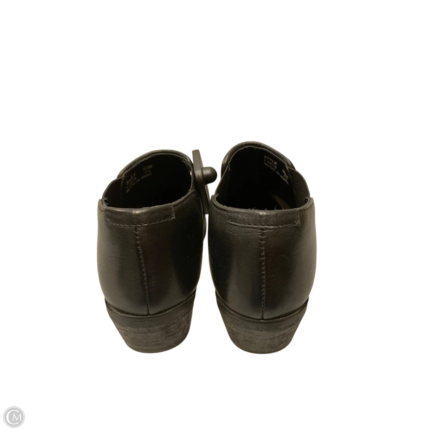Boots Ankle Heels By Clothes Mentor In Black, Size: 7.5